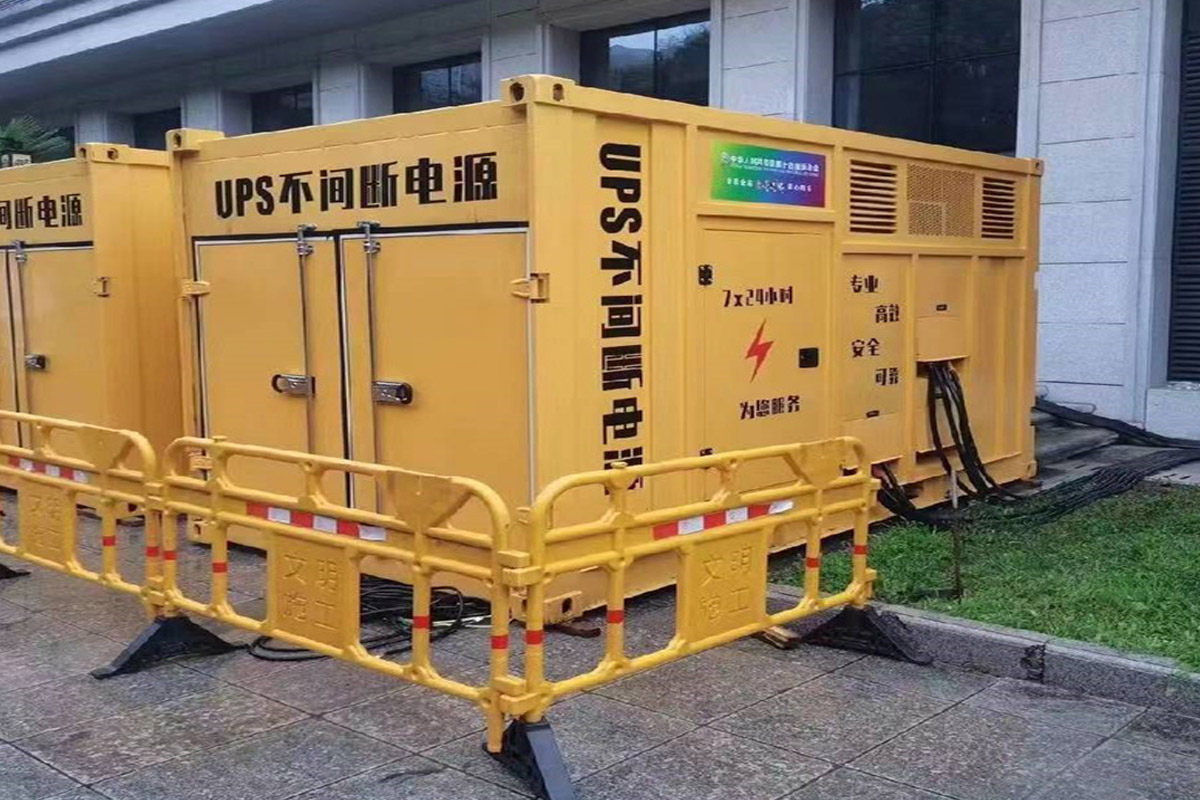 神农架发电机租赁施工现场